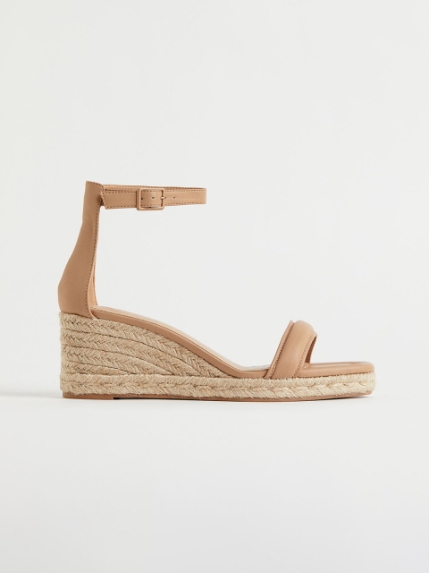 

H&M Beige Women Wedge-heeled espadrilles