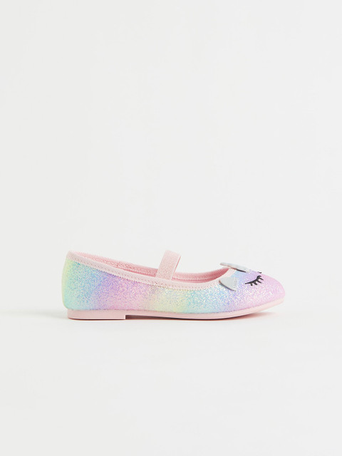 

H&M Girls Shimmering ballet pumps, Pink