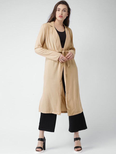 

FOREVER 21 Women Beige Solid Jacket