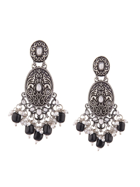

Efulgenz Black Drop Earrings