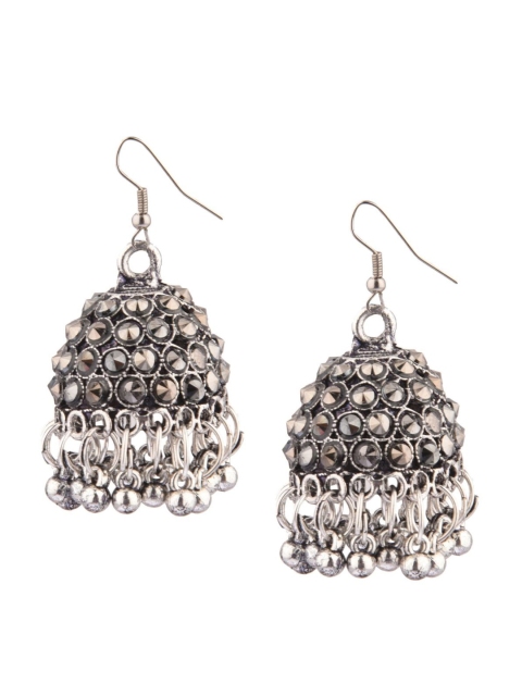 

Efulgenz Black Classic Drop Earrings
