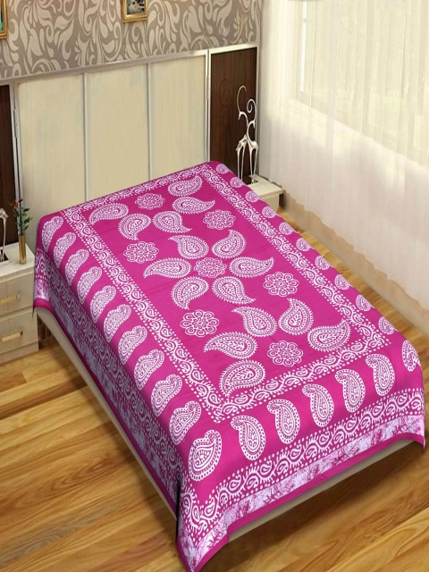 

INDHOME LIFE Unisex Pink Bedsheets