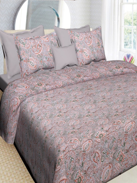 

INDHOME LIFE Unisex Bedsheets, Grey