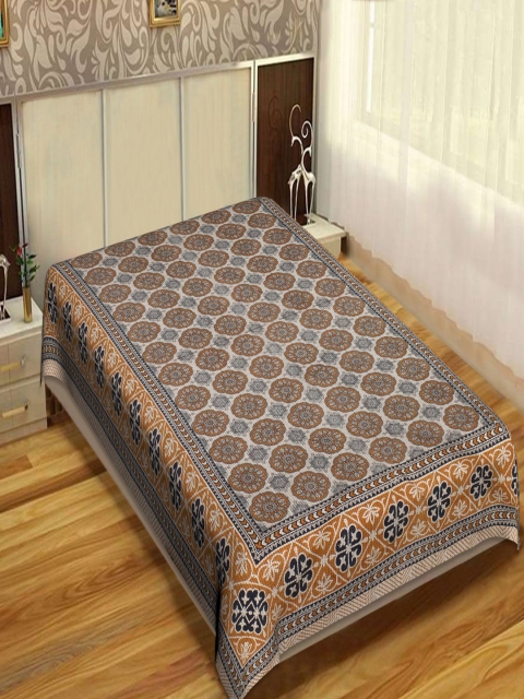 

INDHOME LIFE Unisex Multi Bedsheets, Mustard