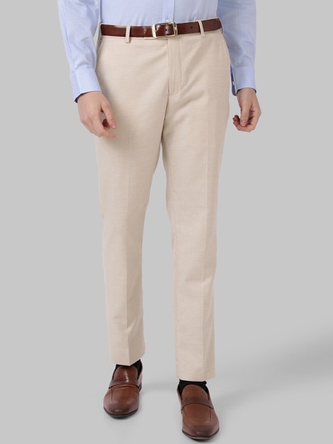 

Park Avenue Men Beige Slim Fit Trousers