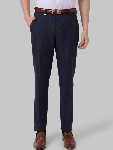 

Park Avenue Men Navy Blue Trousers