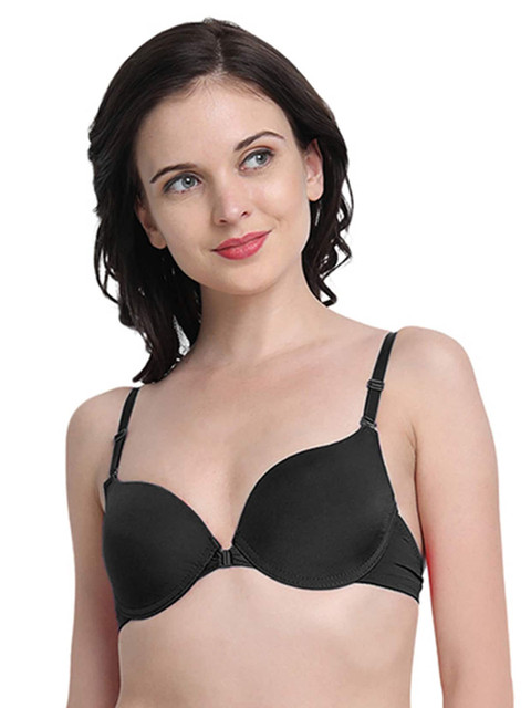 

Spiaty Women Black Underwire Pushup Bra