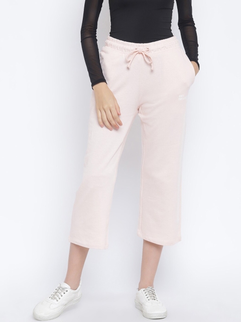 

R&B Women Pink Solid Loose Fit Trousers