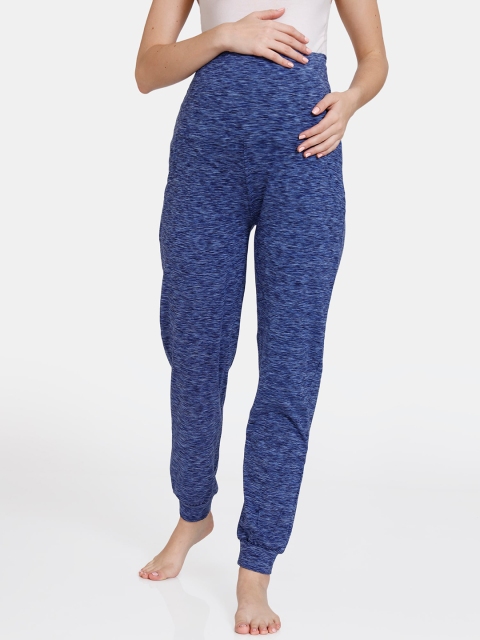 

Coucou by Zivame Women Cotton Maternity Blue Printed Cotton Joggers