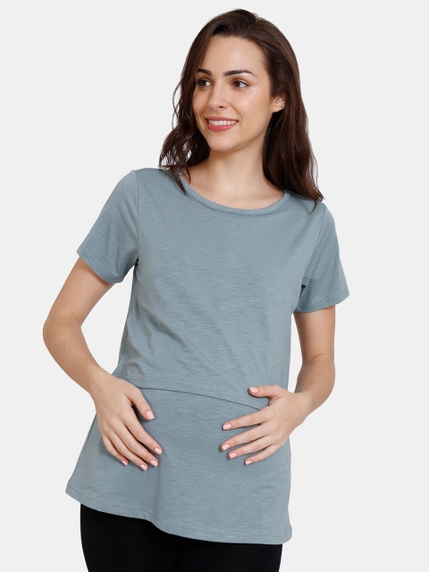

Coucou by Zivame Grey Maternity Top
