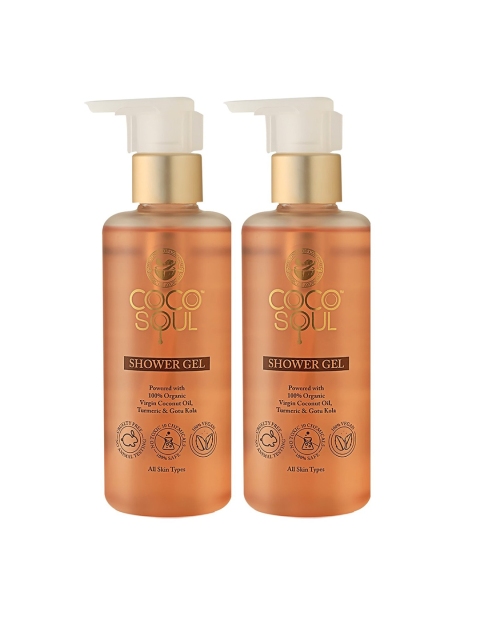 

Coco Soul Set Of 2 Shower Gel 400ml, Brown