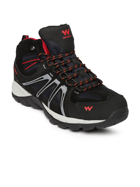 

Wildcraft Men Charcoal Grey Solid Darwin Mid-Top Trekking Shoes