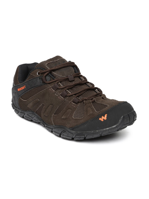 

Wildcraft Men Brown & Black Casco Suede Colourblocked Trekking Shoes