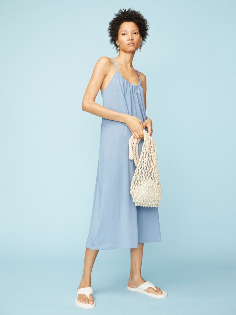 

H&M Blue Cotton Jersey Dress