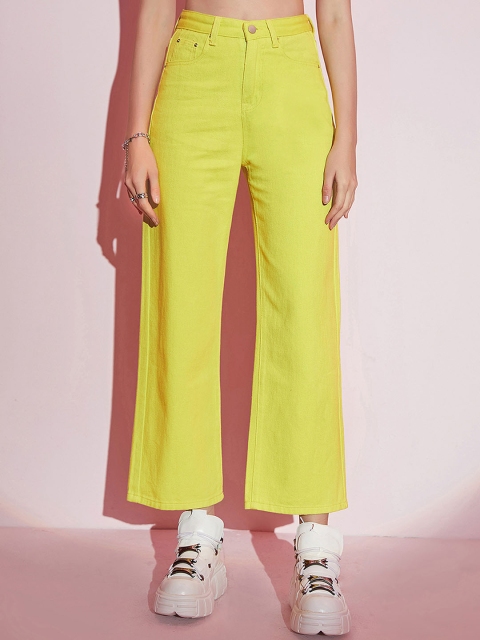 

URBANIC Women Yellow Relaxed Fit No Fade Jeans