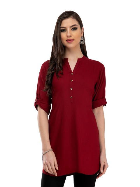 

DesiNoor com Maroon Kurti