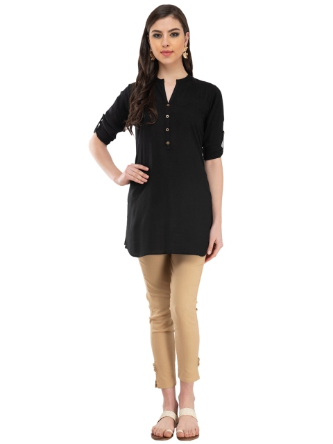 

DesiNoor com womens Black Kurti