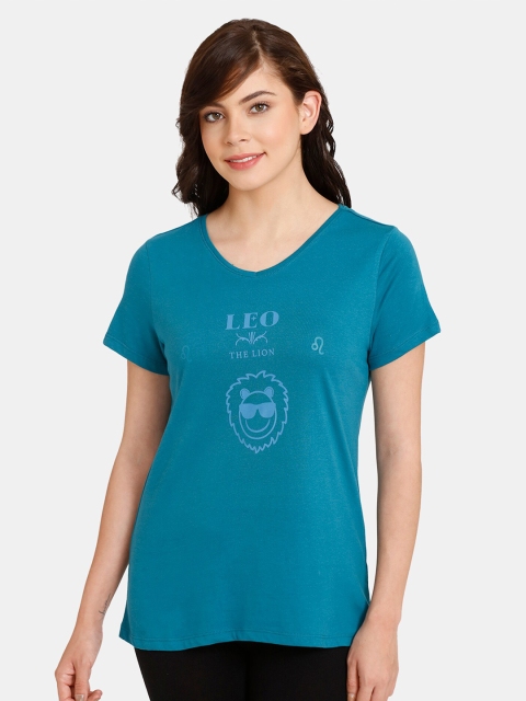 

Rosaline by Zivame Blue Cotton Top