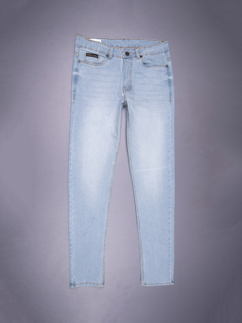 

FRENCH CROWN Men Blue Slim Fit Light Fade Stretchable Jeans