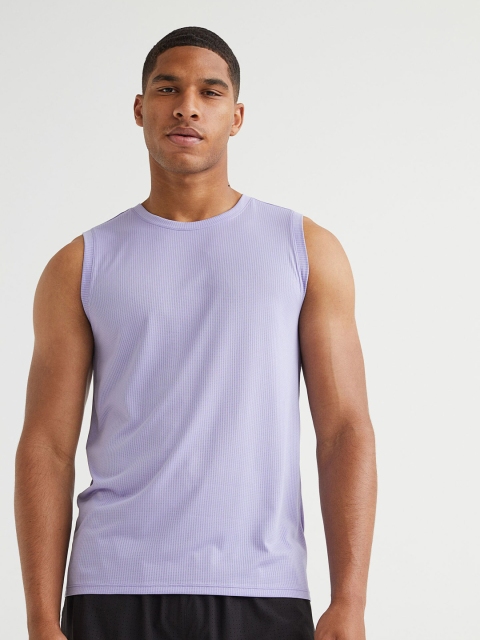 

H&M Men Purple Regular Fit Running Vest Top