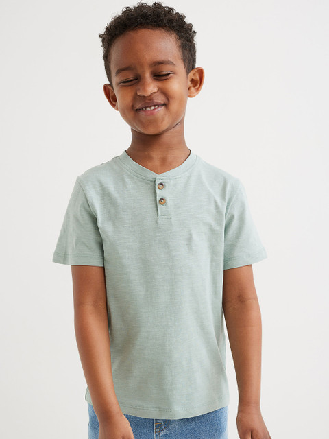 

H&M Boys Blue 3-Pack Henley Tops