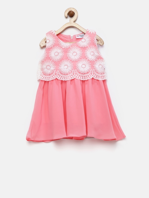 

Peppermint Girls Pink Fit and Flare Dress