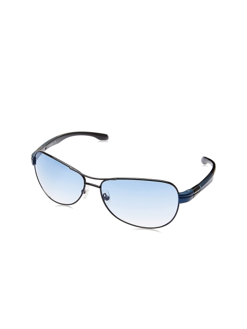 

Titan Unisex Blue Lens & Black Aviator Sunglasses with UV Protected Lens