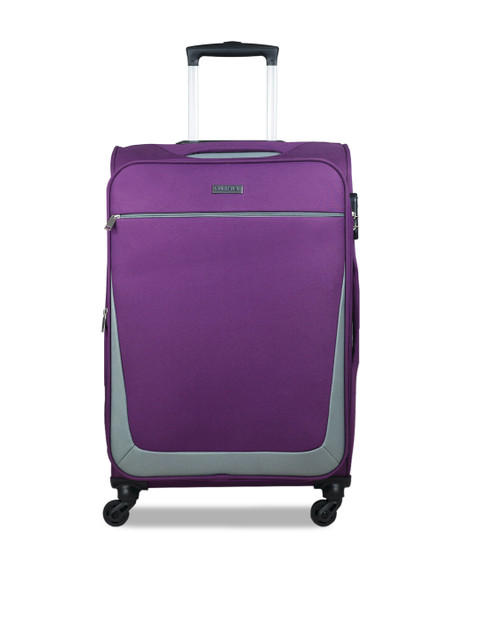 

CARRIALL Purple Solid Trolley Bag