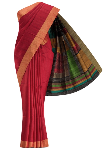 

Nalli Next Maroon & Gold-Toned Zari Silk Blend Saree