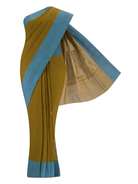 

Nalli Next Green Woven Design Pure Cotton Chettinad Saree