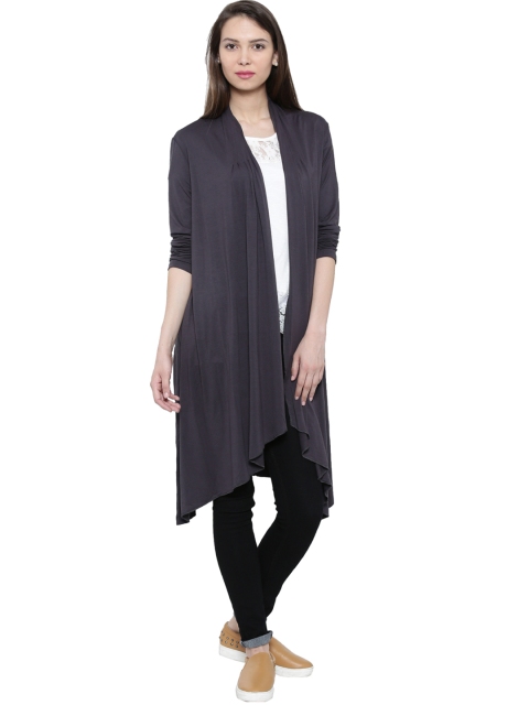 

De Moza Charcoal Grey Longline Shrug