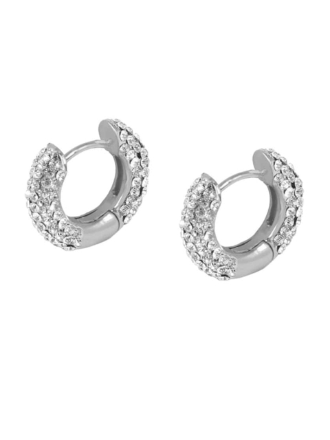 

FemNmas Silver-Toned Quirky Studs Earrings