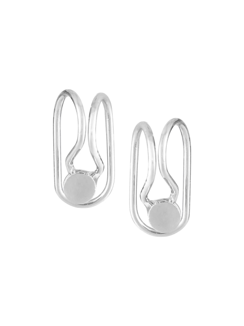 

FemNmas Silver-Toned Quirky Drop Earrings
