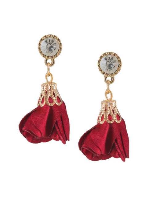 

FemNmas Red Quirky Drop Earrings