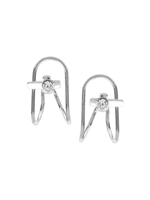 

FemNmas Silver-Toned Quirky Ear Cuff Earrings