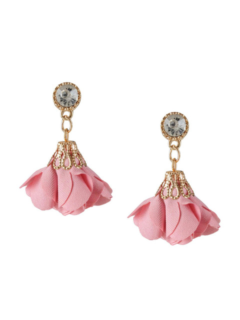 

FemNmas Pink Quirky Drop Earrings