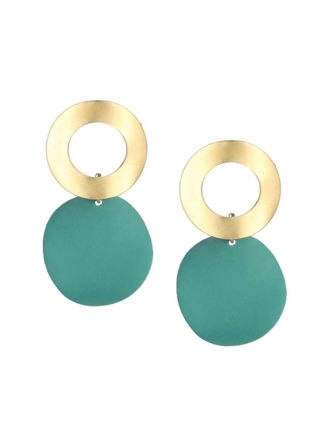 

FemNmas Gold-Toned Quirky Drop Earrings
