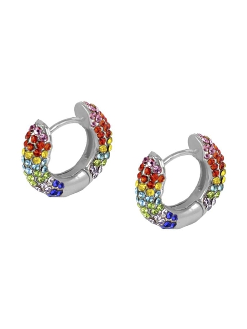 

FemNmas Multicoloured Quirky Hoop Earrings, Multi