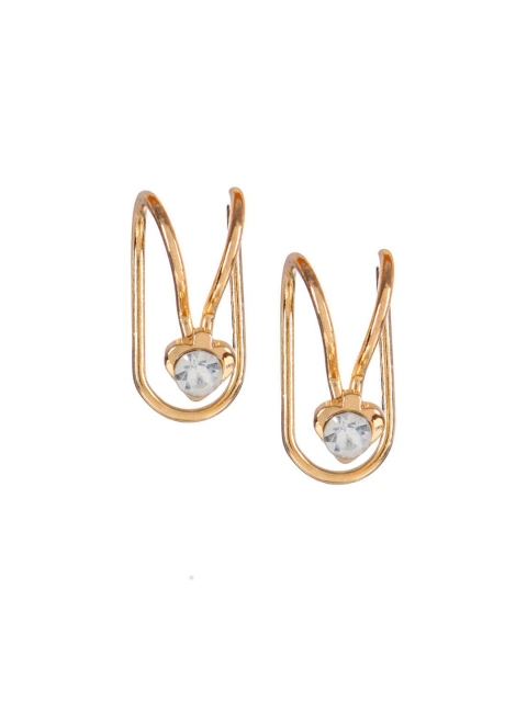 

FemNmas Gold-Toned Quirky Studs Earrings