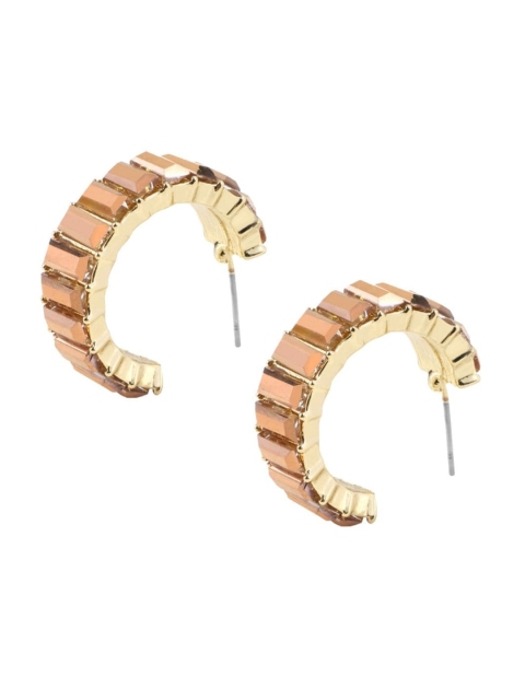 

FemNmas Brown Quirky Ear Cuff Earrings