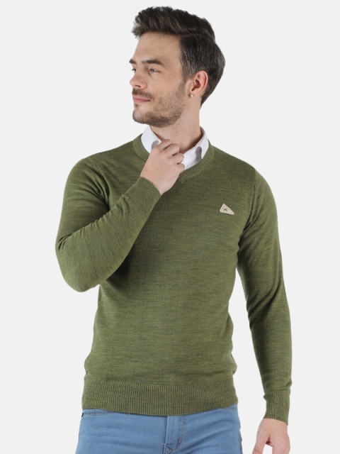 

Monte Carlo Men Olive Green Pullover