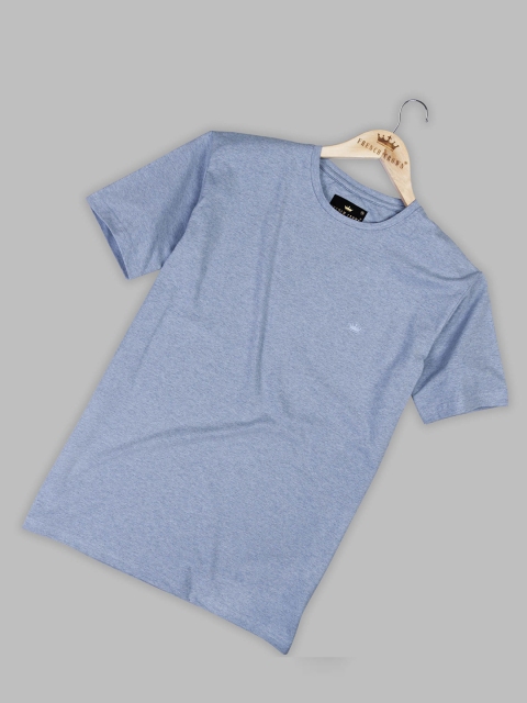 

FRENCH CROWN Men Blue Applique T-shirt