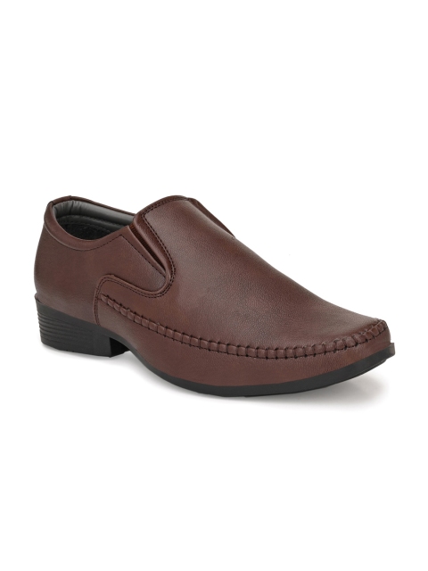 

Killer Men Brown Solid Formal Slip-Ons
