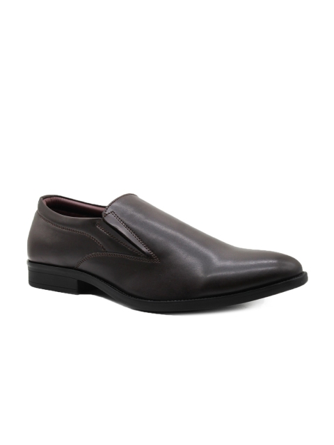 

Killer Men Brown Solid Formal Slip-Ons