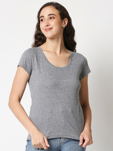 

Manaca Grey Solid Regular Top