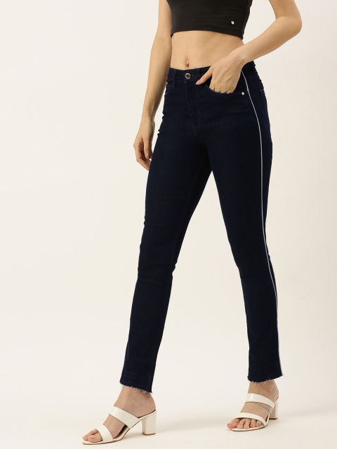 

FOREVER 21 Women Navy Blue Stretchable Jeans