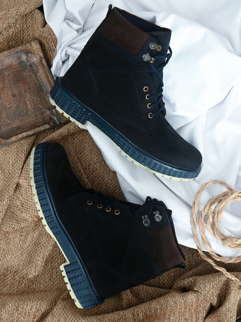 

Roadster Men's Blue Faux Leather Casual Boot