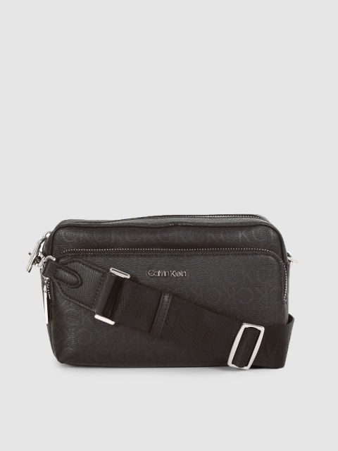 

Calvin Klein Jeans Women Black Printed Structured Sling Bag