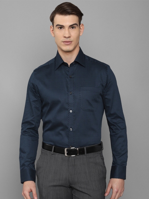 

Louis Philippe Men Navy Blue Printed Casual Shirt