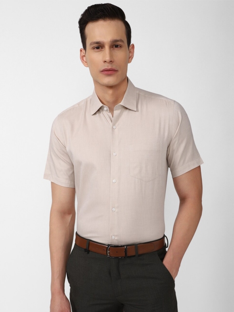 

Van Heusen Men Beige Casual Shirt